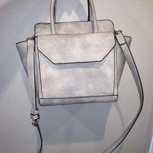 gray purse